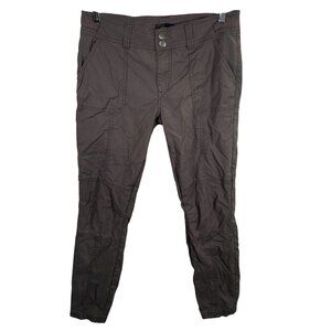 Prana Essex Pants Womens 8 Gray Hiking Outdoors Pockets W43180731